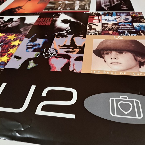 2001 POSTER U2 BAND ALBUM COVERS