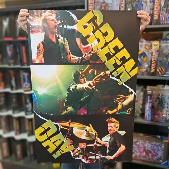 2006 POSTER GREEN DAY BAND MEMBERS PERFORMING LIVE