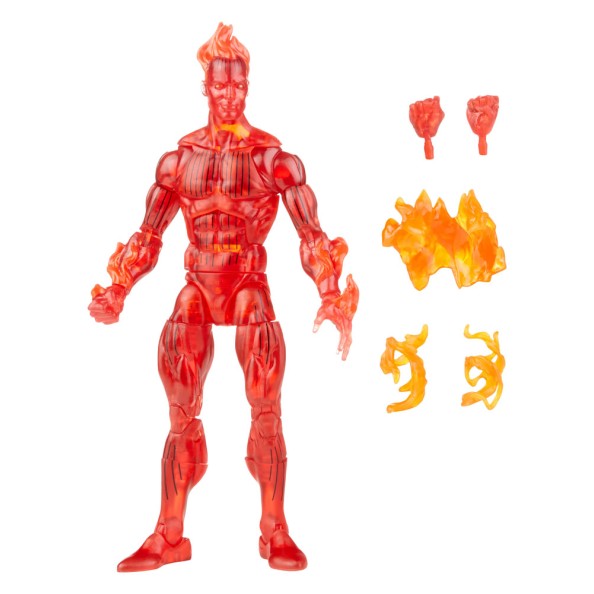 Fantastic Four Marvel Legends Retro Action Figure Human Torch 15 cm