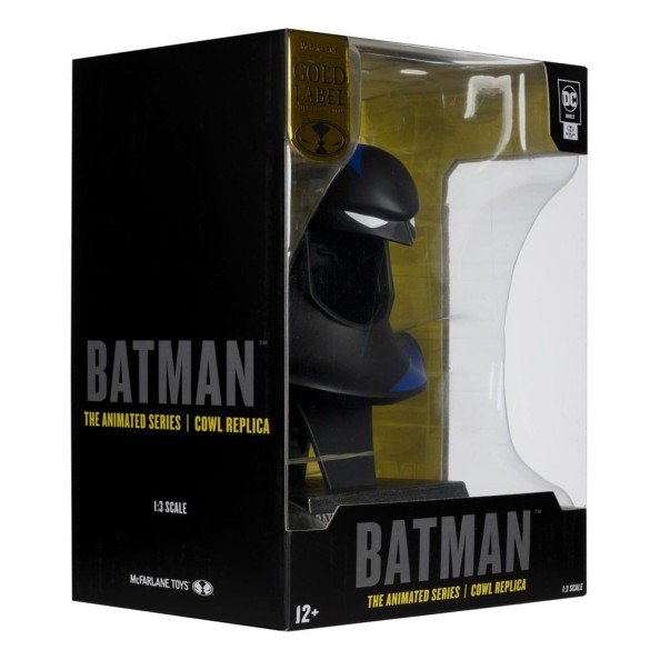 Batman: The Animated Series 1992 DC Direct Mini Replica 1/3 Batman Cowl Gold Label 19 cm