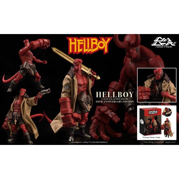 Hellboy Action Figure 1/12 Hellboy 30th Anniversary Edition 19 cm