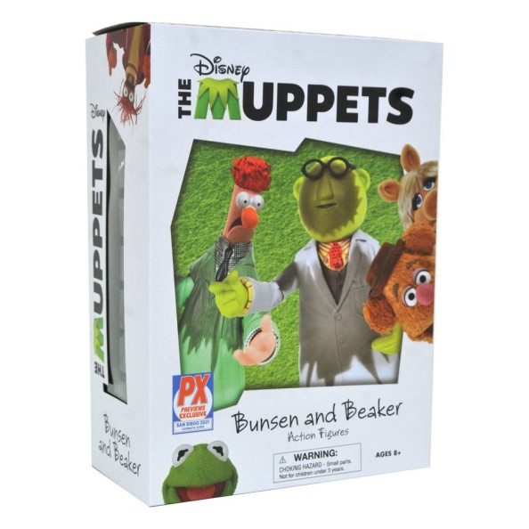 The Muppets Action Figure Box Set Lab Accident Bunsen & Beaker SDCC 2021 Previews Exclusive