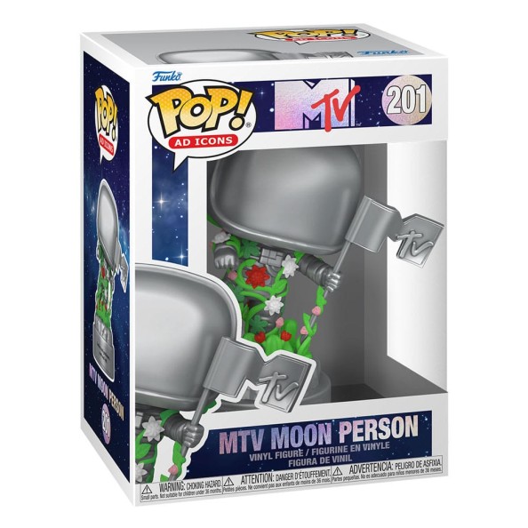 MTV 40th POP! Ad Icons Vinyl Figure Moon Person 9 cm