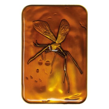 Jurassic Park Ingot Mosquito in Amber Limited Edition of 5000