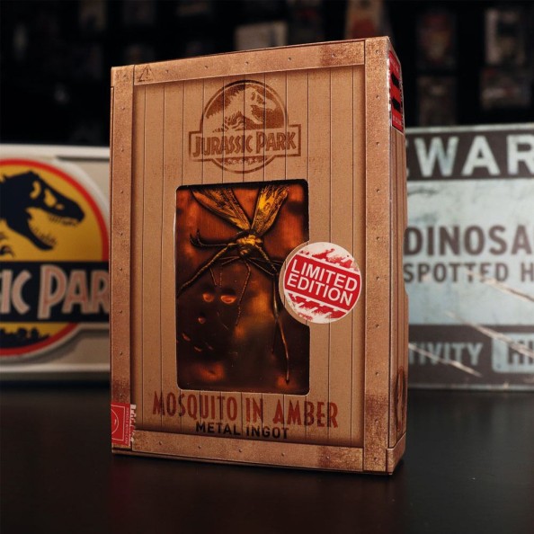 Jurassic Park Ingot Mosquito in Amber Limited Edition of 5000