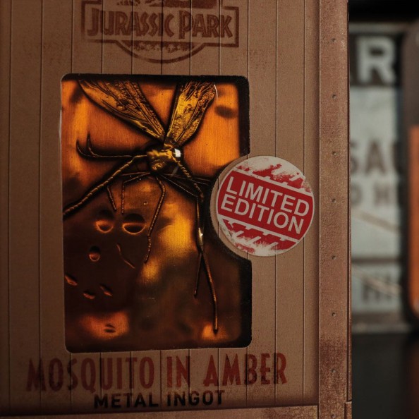 Jurassic Park Ingot Mosquito in Amber Limited Edition of 5000