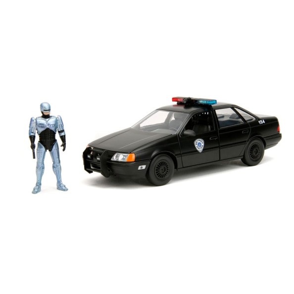 Robocop Hollywood Rides Diecast Model 1/24 1986 Ford Taurus with Robocop Figure