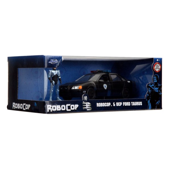 Robocop Hollywood Rides Diecast Model 1/24 1986 Ford Taurus with Robocop Figure