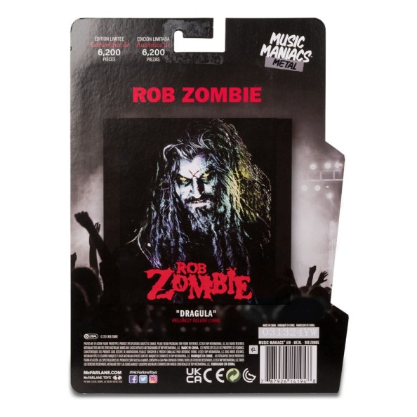 Metal Music Maniacs Action Figure Wave 2 Rob Zombie 15 cm