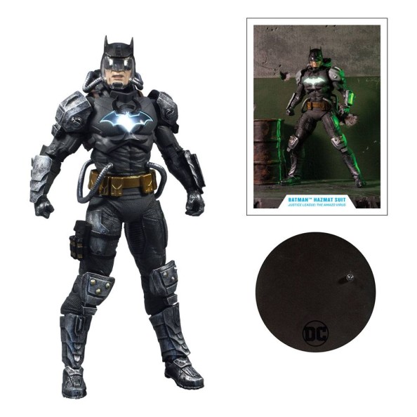 McFarlane Toys DC Multiverse Action Figure Batman Hazmat Suit Gold Label Light Up Batman Symbol 18 cm