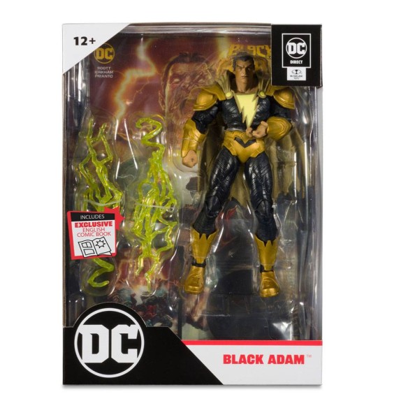 DC Black Adam Page Punchers Action Figure Black Adam 18 cm