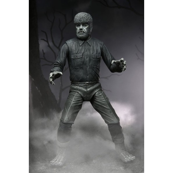 Universal Monsters Action Figure Ultimate The Wolf Man (Black & White) 18 cm