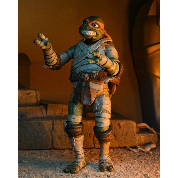 Universal Monsters x Teenage Mutant Ninja Turtles Action Figure Ultimate Michelangelo as The Mummy 18 cm