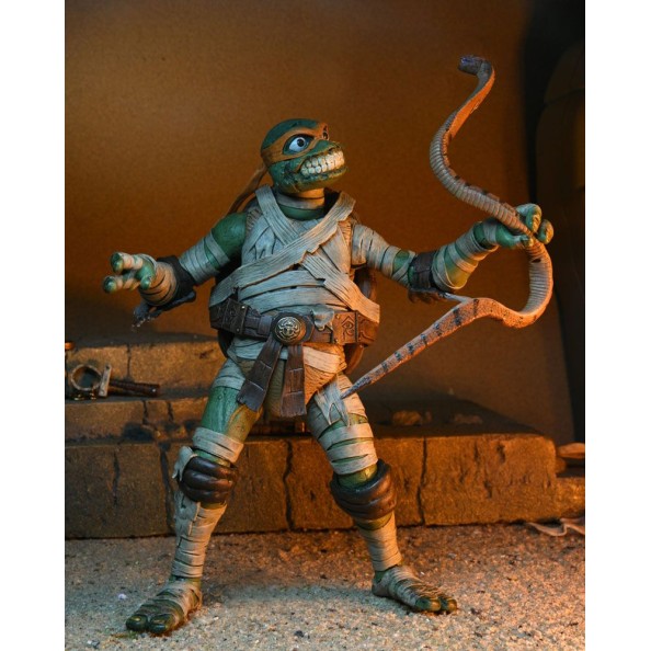 Universal Monsters x Teenage Mutant Ninja Turtles Action Figure Ultimate Michelangelo as The Mummy 18 cm