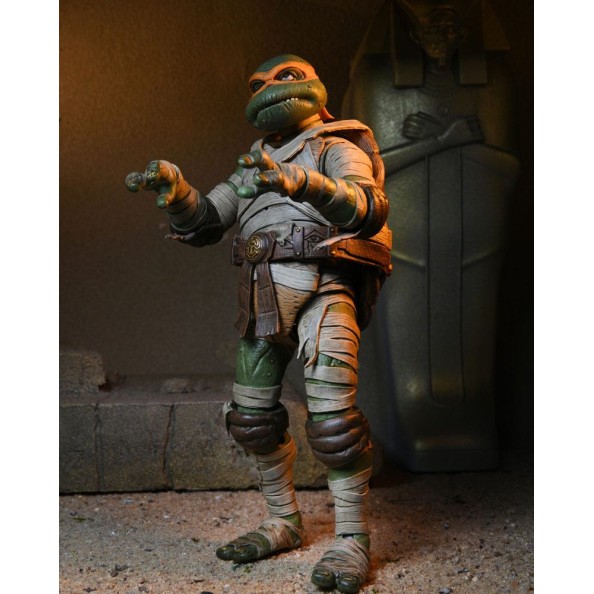 Universal Monsters x Teenage Mutant Ninja Turtles Action Figure Ultimate Michelangelo as The Mummy 18 cm