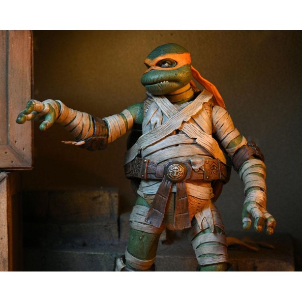 Universal Monsters x Teenage Mutant Ninja Turtles Action Figure Ultimate Michelangelo as The Mummy 18 cm