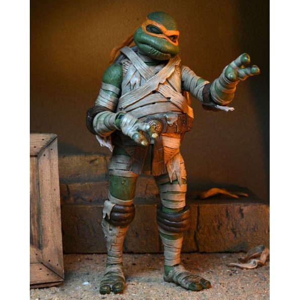 Universal Monsters x Teenage Mutant Ninja Turtles Action Figure Ultimate Michelangelo as The Mummy 18 cm