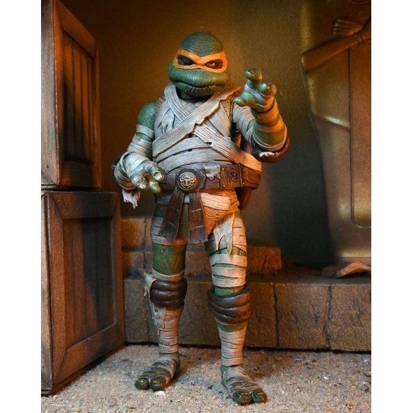 Universal Monsters x Teenage Mutant Ninja Turtles Action Figure Ultimate Michelangelo as The Mummy 18 cm