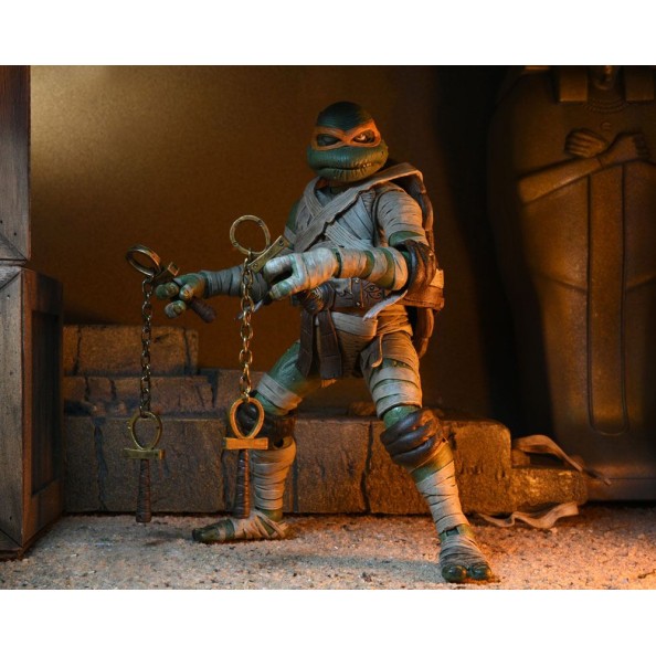 Universal Monsters x Teenage Mutant Ninja Turtles Action Figure Ultimate Michelangelo as The Mummy 18 cm