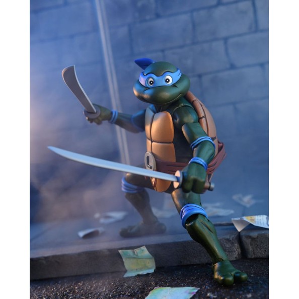 Teenage Mutant Ninja Turtles (Cartoon) Action Figure Ultimate Leonardo VHS 18 cm