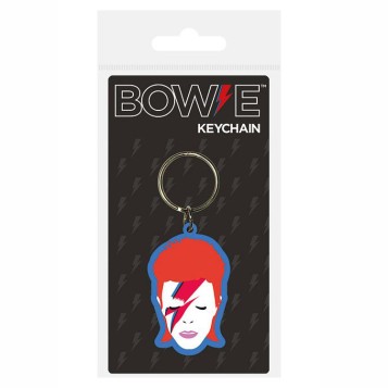 David Bowie Rubber Keychain Aladdin Sane 6 cm