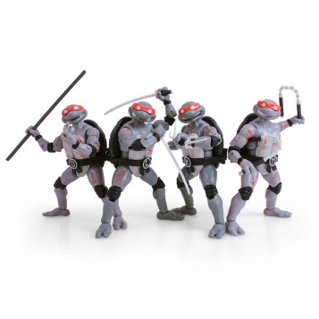 TMNT Teenage Mutant Ninja Turtles BST AXN Action Figure 4-Pack Battle Damaged 13 cm