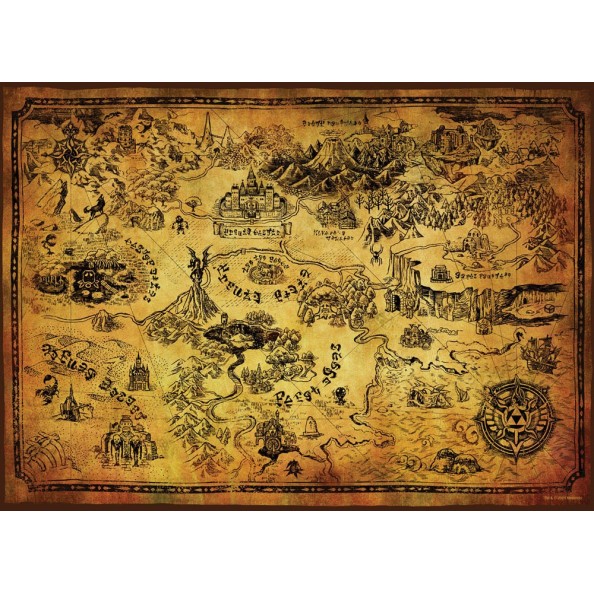 The Legend of Zelda Jigsaw Puzzle Hyrule Map (1000 pieces)