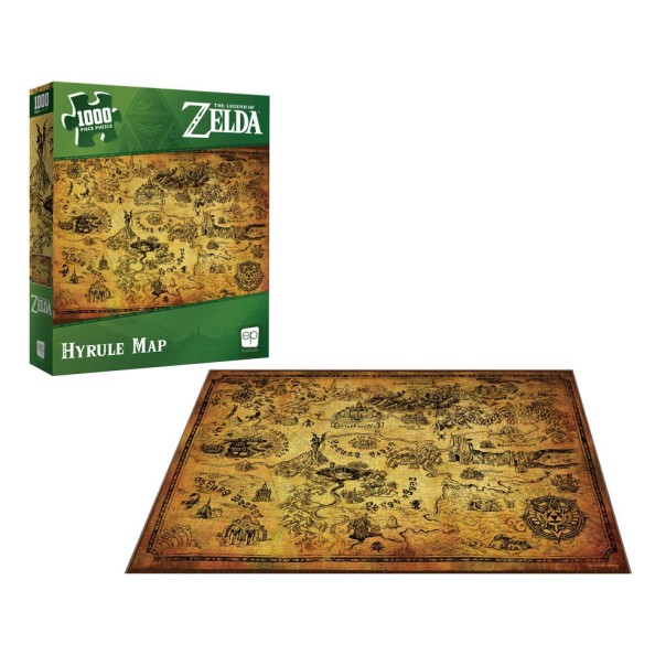 The Legend of Zelda Jigsaw Puzzle Hyrule Map (1000 pieces)