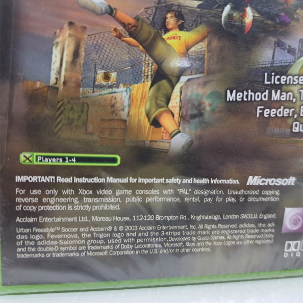 URBAN FREESTYLE SOCCER XBOX VIDEO GAME EUROPEAN PAL SEALED NEW