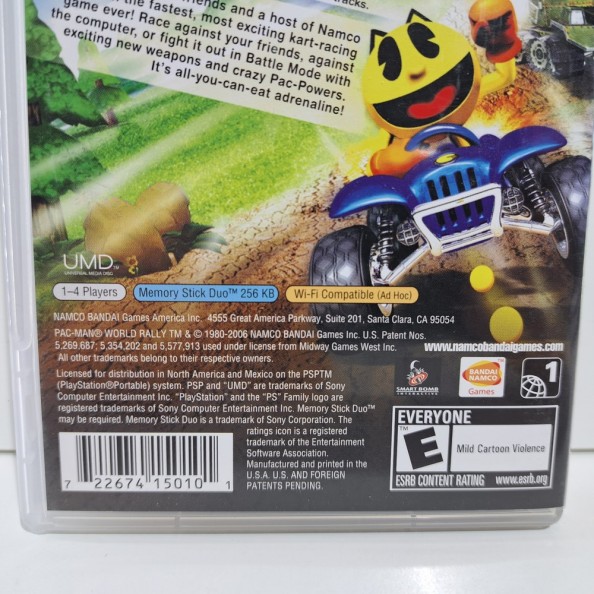 PSP PAC-MAN WORLD RALLY USED REGION 1 EDITION